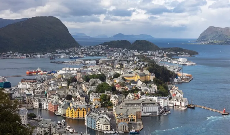 From Ålesund. The picture does not show the market itself.