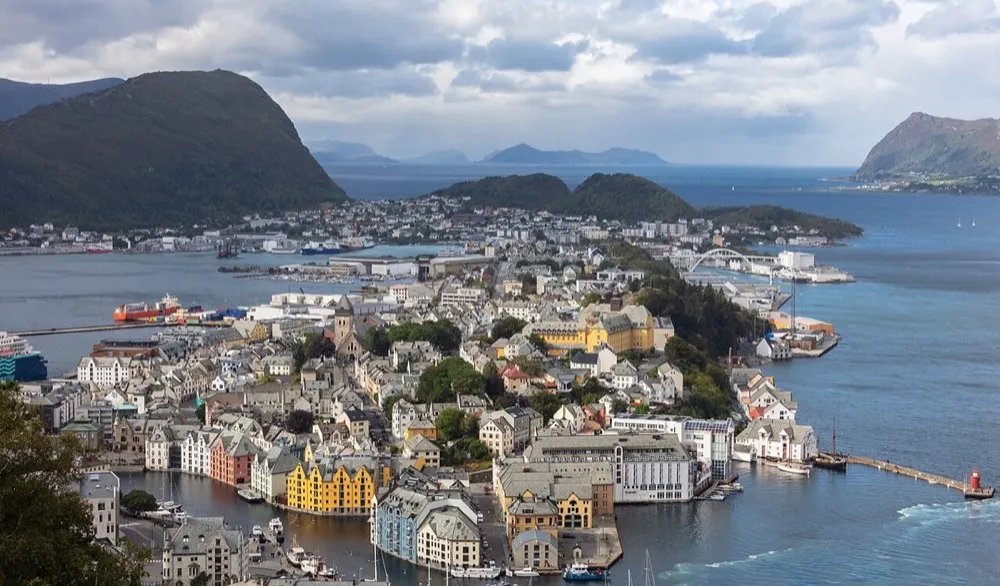 From Ålesund. The picture does not show the market itself.