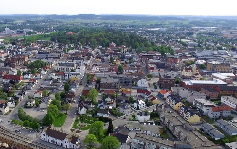 From Sarpsborg. The picture does not show the market itself.
